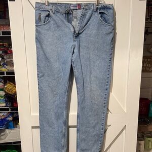 Wrangler Men's Straight Jeans in Light Blue